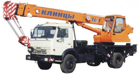Автокран КС-35719-7-02 "Клинцы "(4х2) 16т. Автокран КС-35719-7-02 "Клинцы "(4х2) 16т.